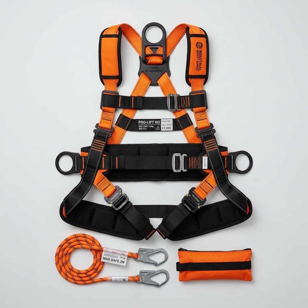 Full-Body Fall Arrest Safety Harness Kit