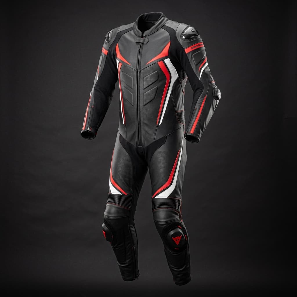 Full Grain Leather Motorcycle Racing Suit