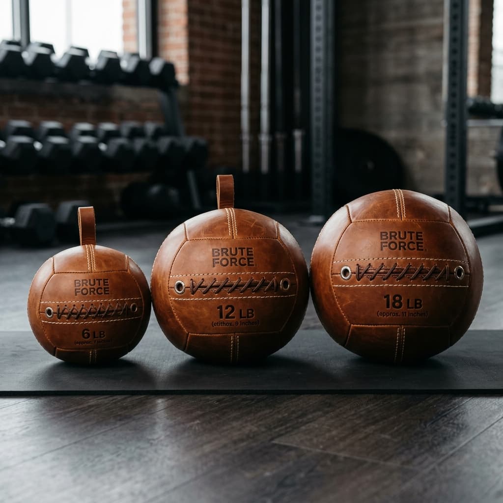 Premium Leather Medicine Ball Set
