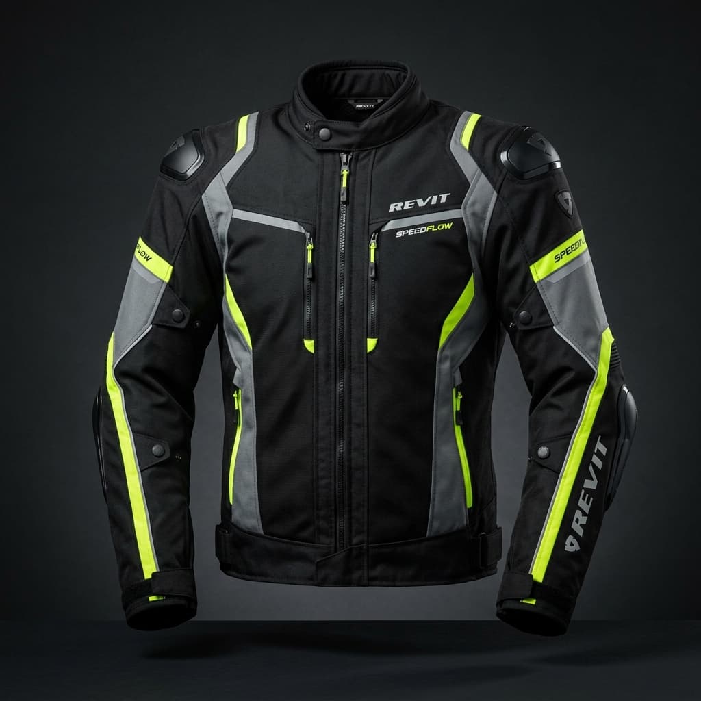 Textile Racing Jacket with Armor